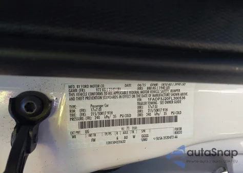 2015 Ford Focus Titanium из США, поврежденный, VIN 1FADP3J20FL300536